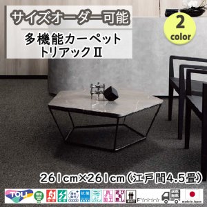 画像1: 東リ  日本製　多機能カーペット 【トリアック2　4.5畳】ラグ/抗菌/防炎/防ダニ/子供/ペット/絨毯/静電/カーペット(ホットカーペット/床暖房/春夏秋冬用/オールシーズン/じゅうたん/ラグ/遊び毛無し ★送料無料（北海道沖縄離島除く）