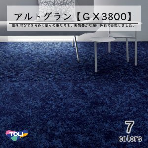 画像1: 【東リ】タイルカーペット GX-3800 GX3801-3805 50cm×50cm ベルベットを思わせる繊細な素材感と深い色彩が、高級感のある空間を演出します。